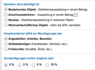 Hypothekenvergleich: Ihre Vorgaben zählen!